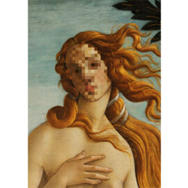 Concept digital artwork of Botticelli's Venus