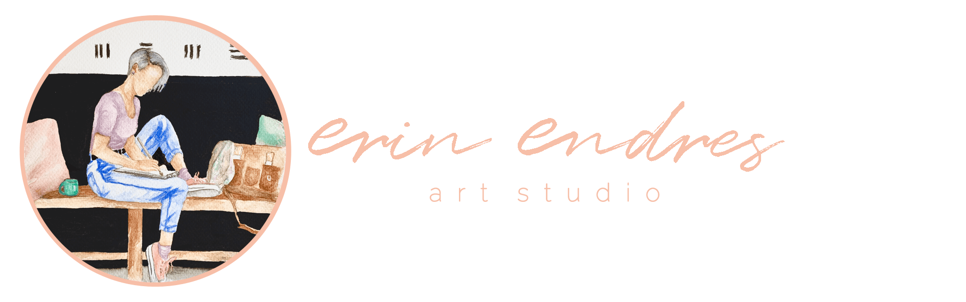 Erin Endres Art Studio - Custom watercolour portraits of people and pets, giclee art prints